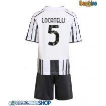 Maglie da calcio Juventus Manuel Locatelli #5 Prima Maglia Bambino 2025-26 Manica Corta (+ Pantaloni corti)